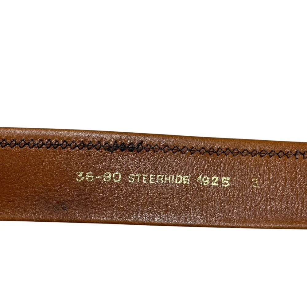 Steerhide Leather‎ Belt 36-90 1925 Hidden Zipper Pocket 42